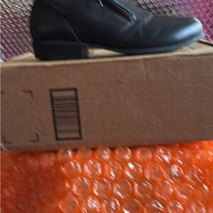 Black Ankle Boots with Zipper